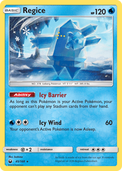 Regice #45 from Celestial Storm