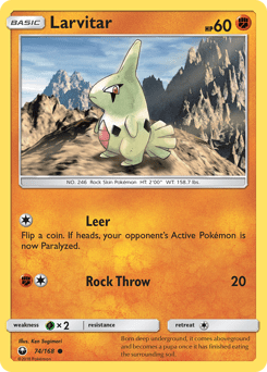 Larvitar #74 from Celestial Storm