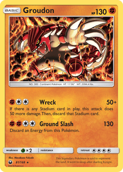 Groudon #81 from Celestial Storm