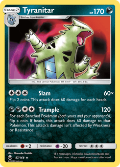 Tyranitar #87 from Celestial Storm