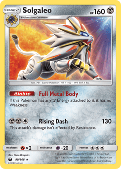 Solgaleo #99 from Celestial Storm