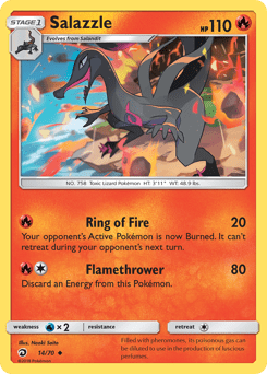 Salazzle #14 from Dragon Majesty