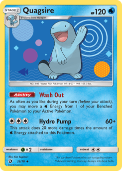 Quagsire #26 from Dragon Majesty