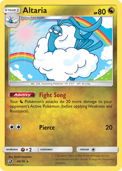 Altaria #40 from Dragon Majesty