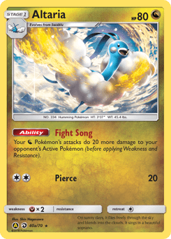 Altaria #40a from Dragon Majesty