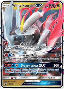White Kyurem-GX #48 from Dragon Majesty