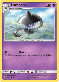 Lampent #102 from Lost Thunder