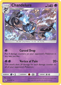 Chandelure #103 from Lost Thunder