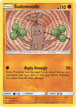 Sudowoodo #110 from Lost Thunder