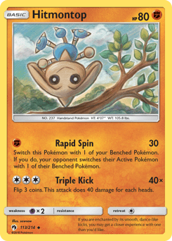 Hitmontop #113 from Lost Thunder