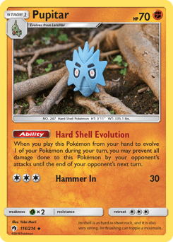 Pupitar #116 from Lost Thunder