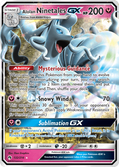 Alolan Ninetales-GX #132 from Lost Thunder