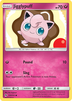Jigglypuff #133 from Lost Thunder