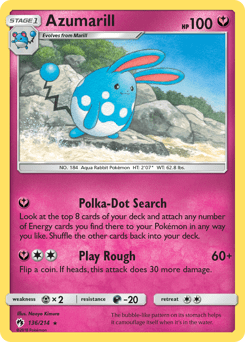 Azumarill #136 from Lost Thunder