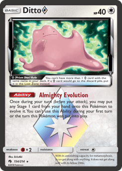 Ditto ◇ #154 from Lost Thunder