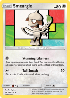 Smeargle #157 from Lost Thunder