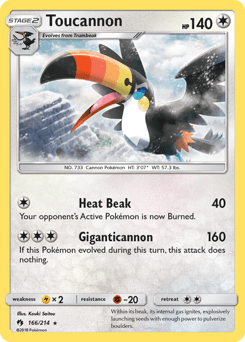 Toucannon #166 from Lost Thunder