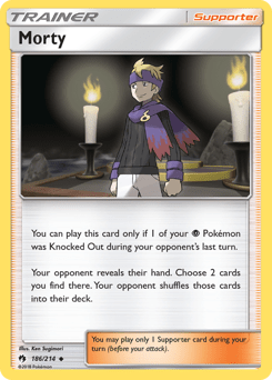 Morty #186 from Lost Thunder