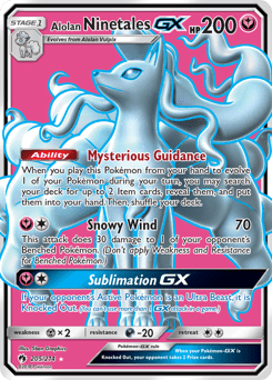 Alolan Ninetales-GX #205 from Lost Thunder