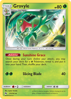 Grovyle #21 from Lost Thunder