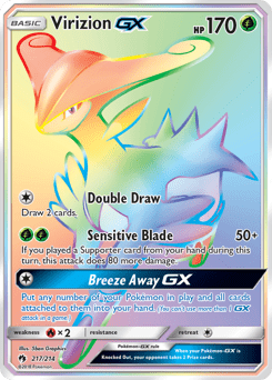 Virizion-GX #217 from Lost Thunder