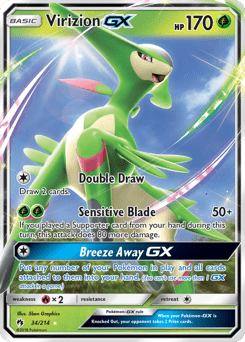 Virizion-GX #34 from Lost Thunder