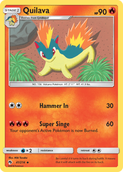 Quilava #41 from Lost Thunder