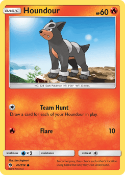 Houndour #45 from Lost Thunder