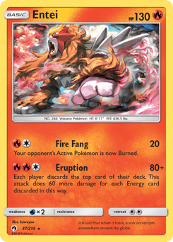 Entei #47 from Lost Thunder