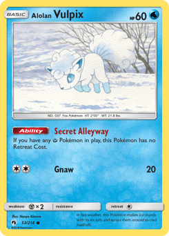Alolan Vulpix #53 from Lost Thunder