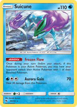Suicune #59 from Lost Thunder