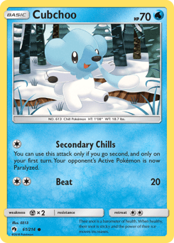 Cubchoo #61 from Lost Thunder
