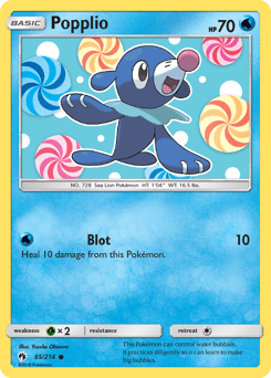Popplio #65 from Lost Thunder