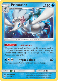 Primarina #67 from Lost Thunder