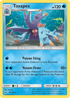 Toxapex #69 from Lost Thunder