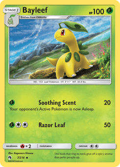 Bayleef #7 from Lost Thunder