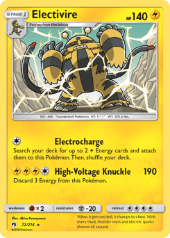 Electivire #72 from Lost Thunder