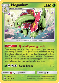Meganium #8 from Lost Thunder