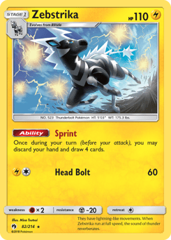 Zebstrika #82 from Lost Thunder