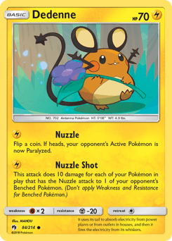 Dedenne #84 from Lost Thunder