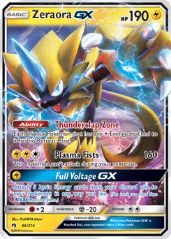 Zeraora-GX #86 from Lost Thunder