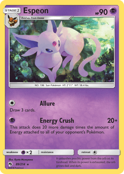 Espeon #89 from Lost Thunder