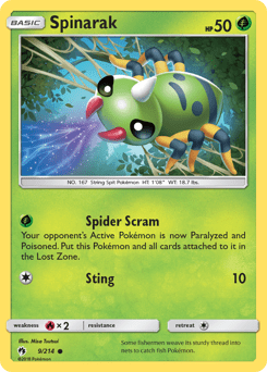 Spinarak #9 from Lost Thunder