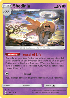 Shedinja #95 from Lost Thunder