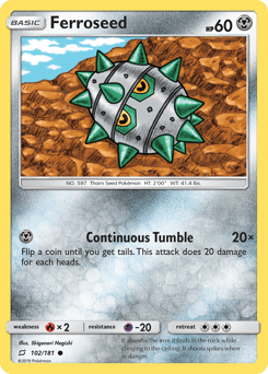 Ferroseed #102 from Team Up