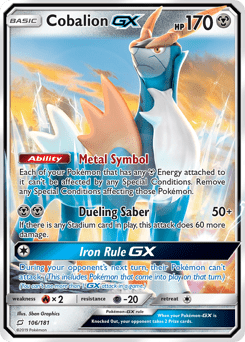Cobalion-GX #106 from Team Up
