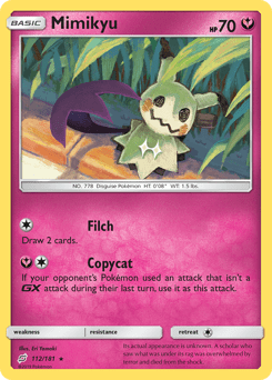 Mimikyu #112 from Team Up
