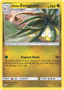 Alolan Exeggutor #114 from Team Up