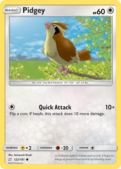 Pidgey #122 from Team Up