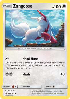 Zangoose #132 from Team Up